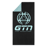 GTN Classic Premium Towel Large - Black & Turquoise